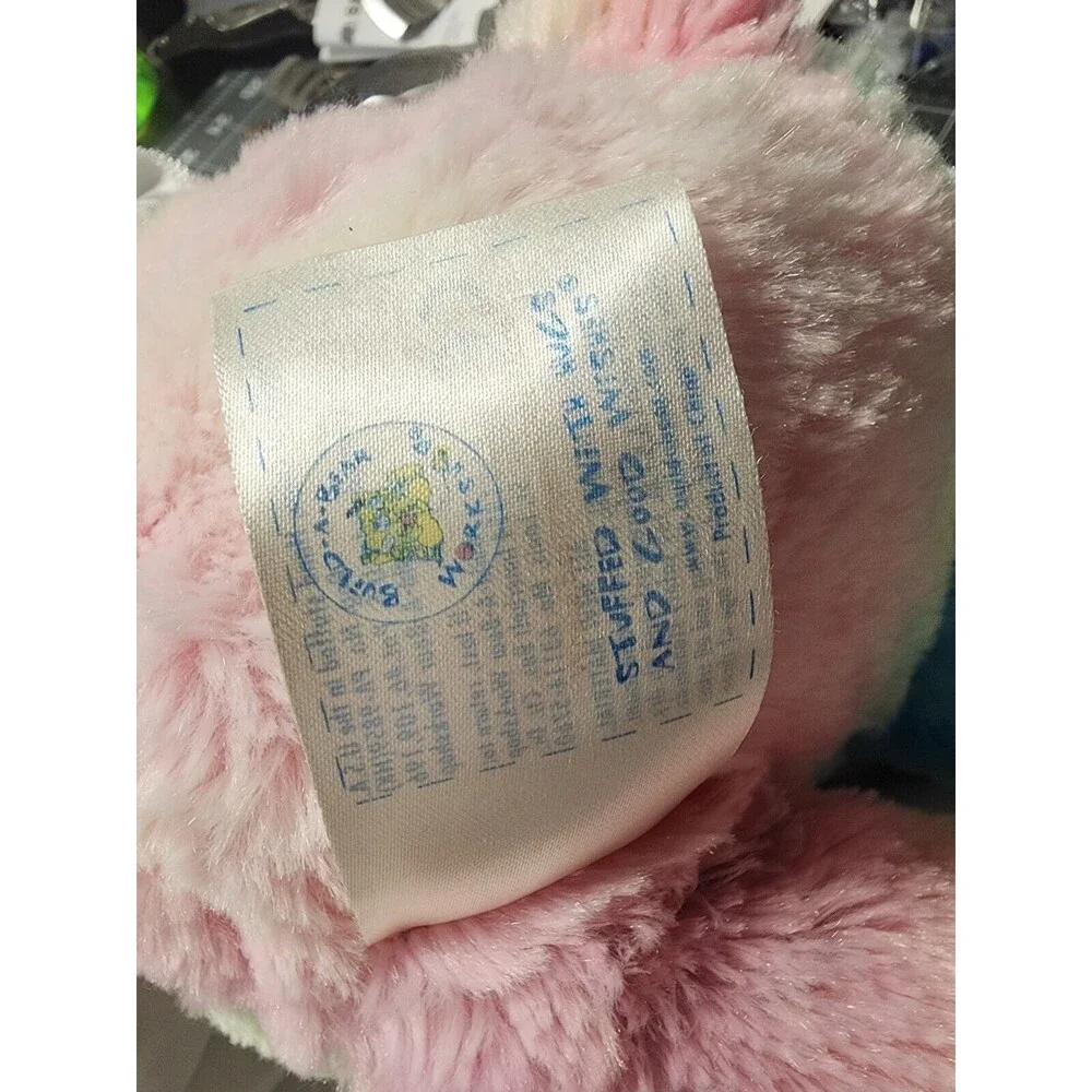 Build-A-Bear Tye Dye 16" Plush Rabbit Sparkly Star - Picture 6 of 9